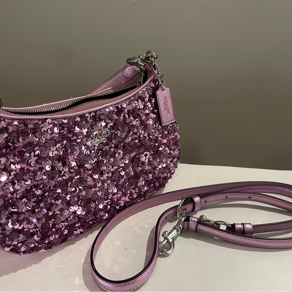 Coach Terri Sequin Shoulder Bag - Picture 2 of 9